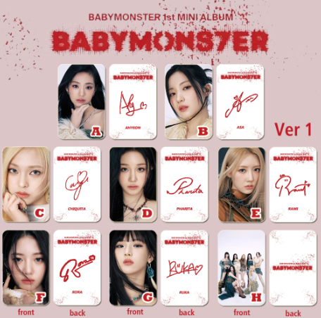 BABYMONSTER - PHOTOCARD OFICIAL - VER1. - YG