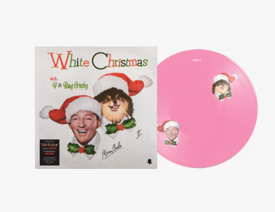 BTS V - WHITE CHRISTMAS V X BING CROSBY HOT PINK PICTURE DISC 12 SINGLE