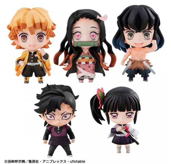 Kimetsu no Yaiba Pack de 5 Figuras Tanjiro & Friends Mascot (5 cm)
