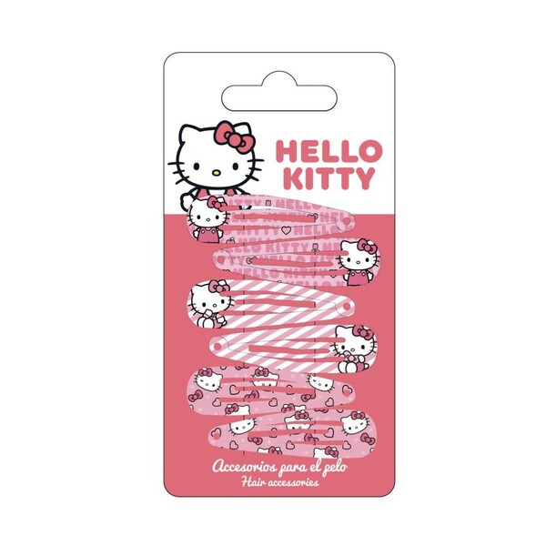 Blister 6 horquillas Hello Kitty