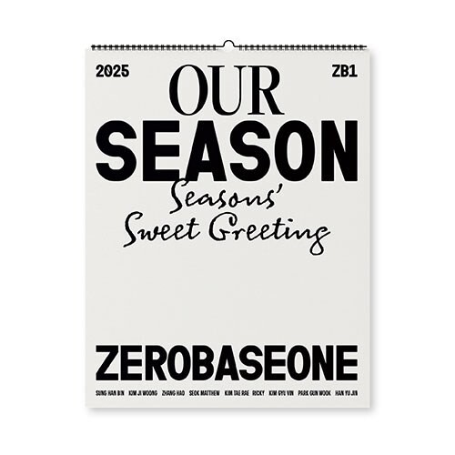 ZEROBASEONE - OUR SEASON 2025 SEASON'S GREETINGS WALL CALENDAR VER- PRE-ORDER