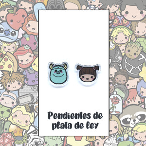 PENDIENTES - Monstruos, INC. (Sullivan y Boo)