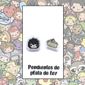 PENDIENTES - Death Note (L y Pastel)