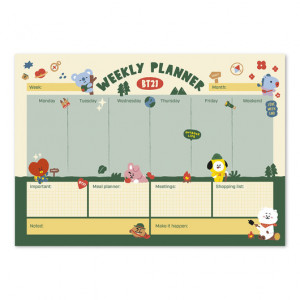 BT21 - Weekly Planner pad