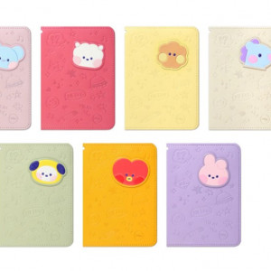 BT21- LEATHER PATCH PASSPORT COVER