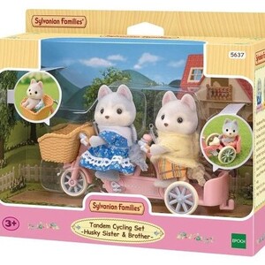 Sylvanian Families [TANDEM CYCLING SET - HUSKY BROTHER & SISTER]